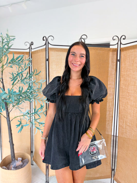 Ana Puff Sleeve Romper