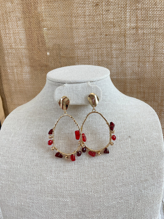 Natalie Oval Earrings