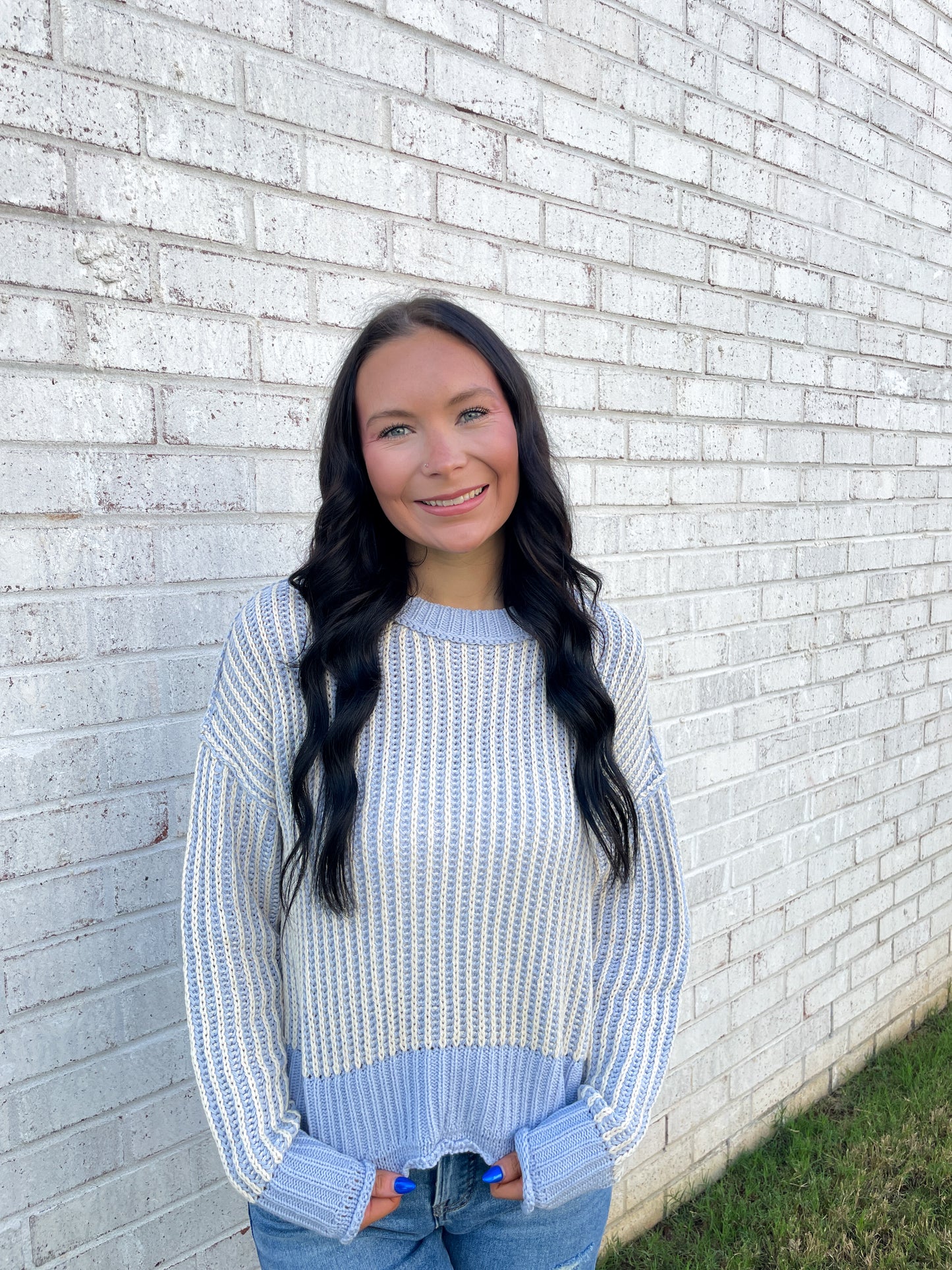 Striped Knit Sweater