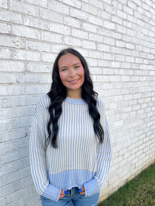 Stripped Knit Sweater