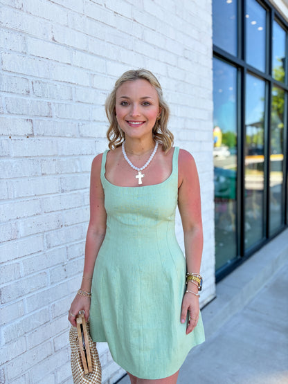 Linen Mini Dress