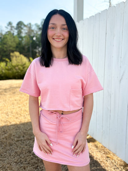 Cropped Top & Skort Set