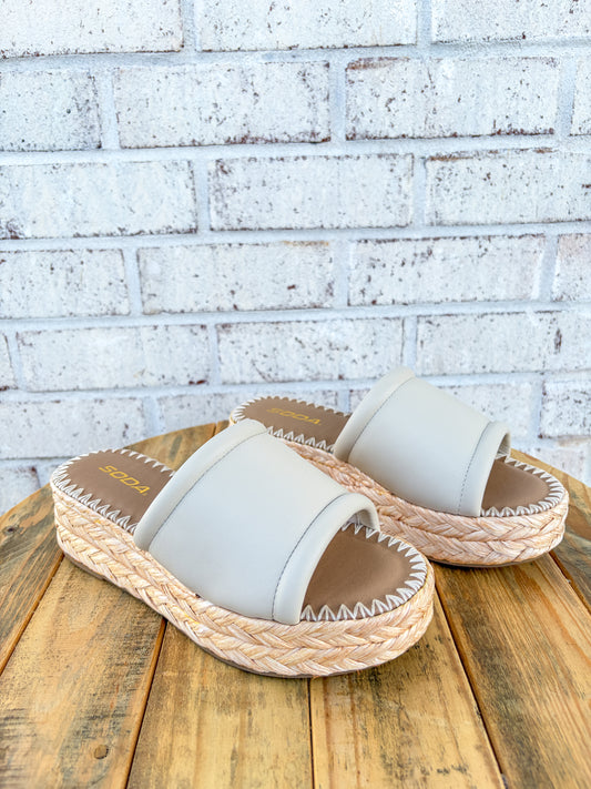 Monte Bone Platform Sandal