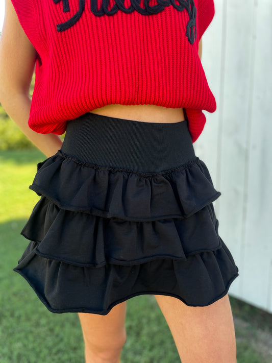 Ruffle Mini Skirt