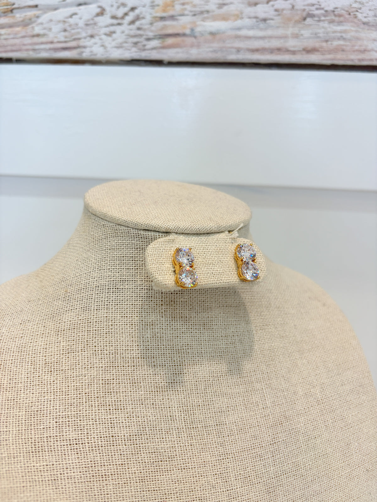 Rhinestone Stud Earrings