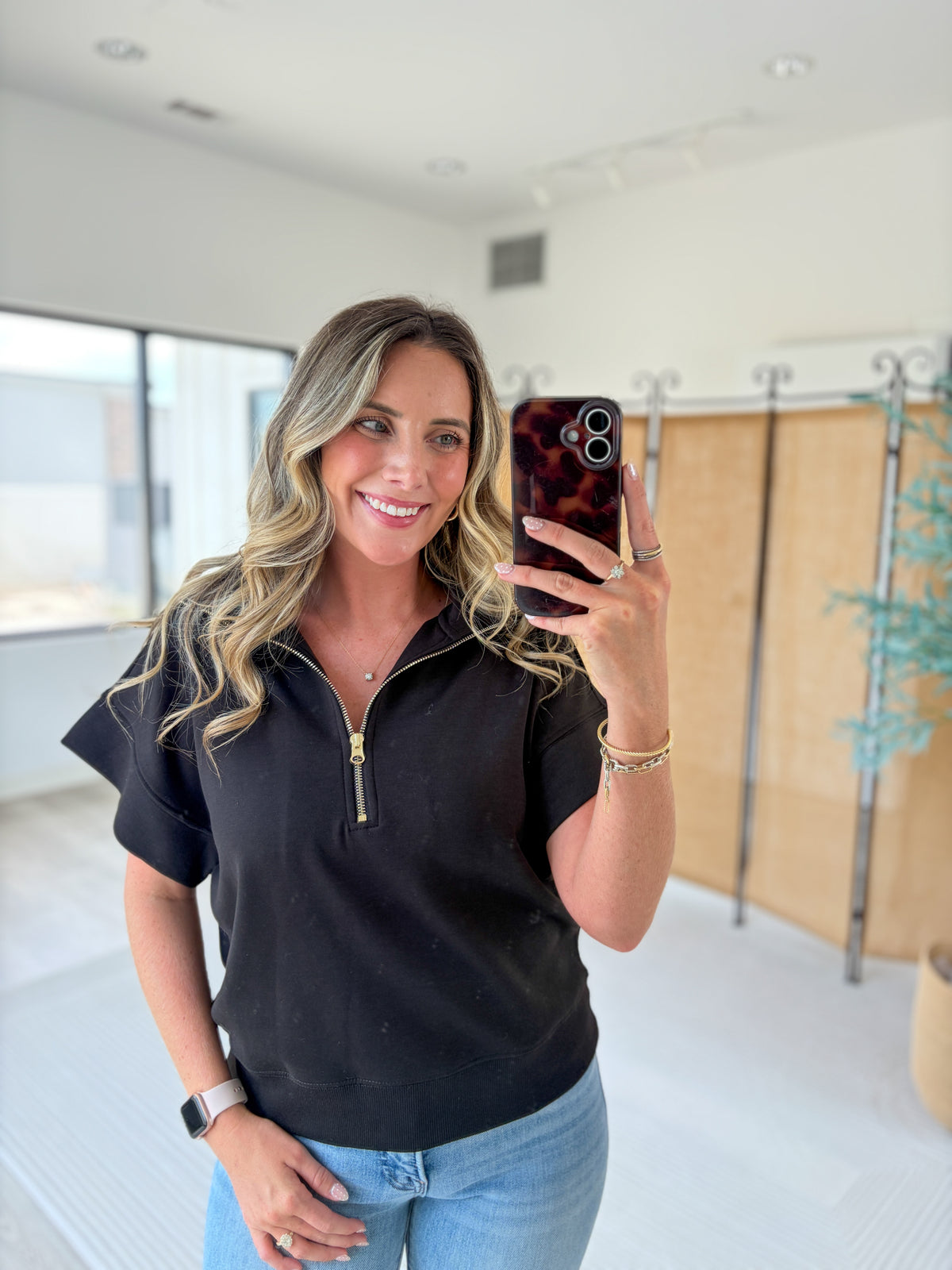 Soft Stream Quarter Zip Top