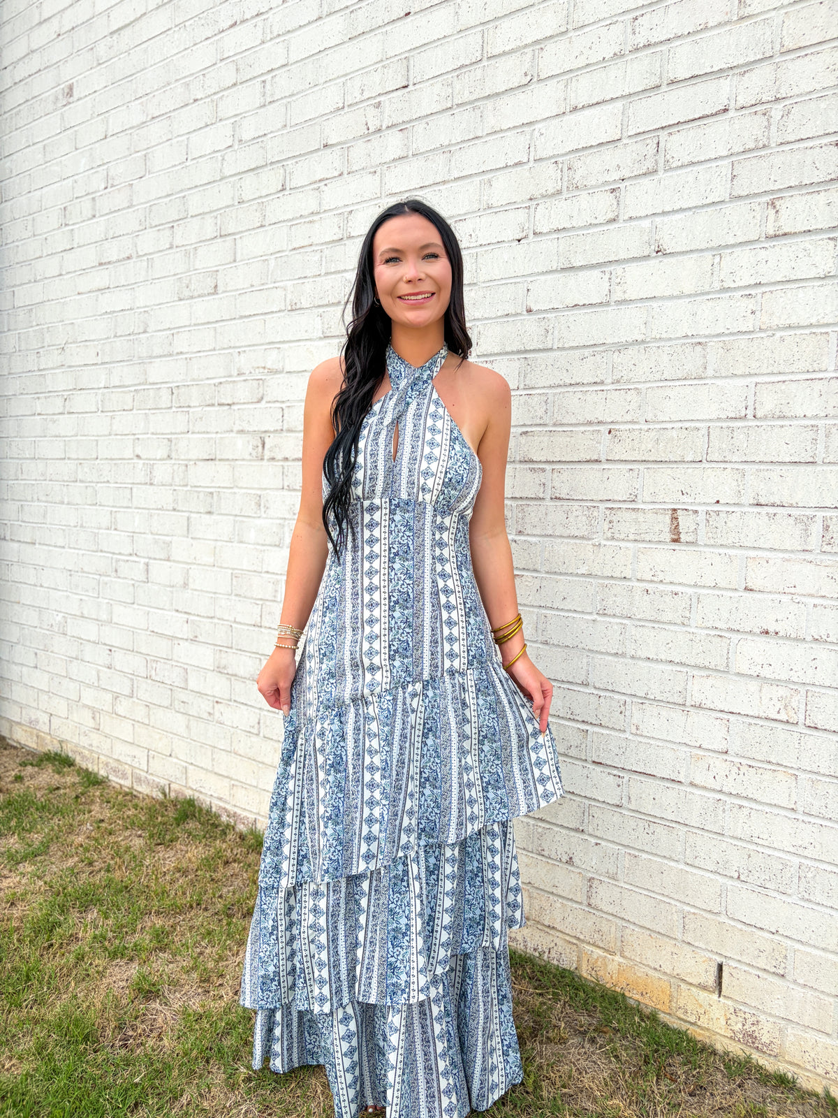 Barrett Patterned Maxi Dress