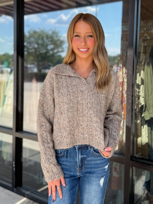 Cropped Sweater Top