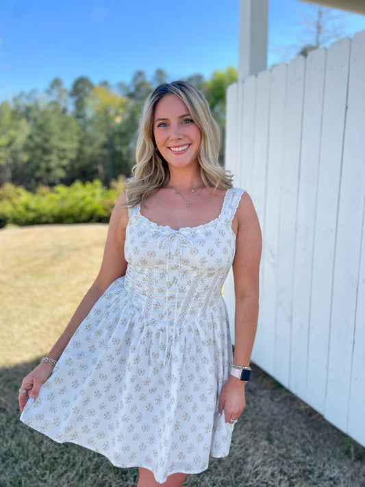 Corie Floral Corset Dress