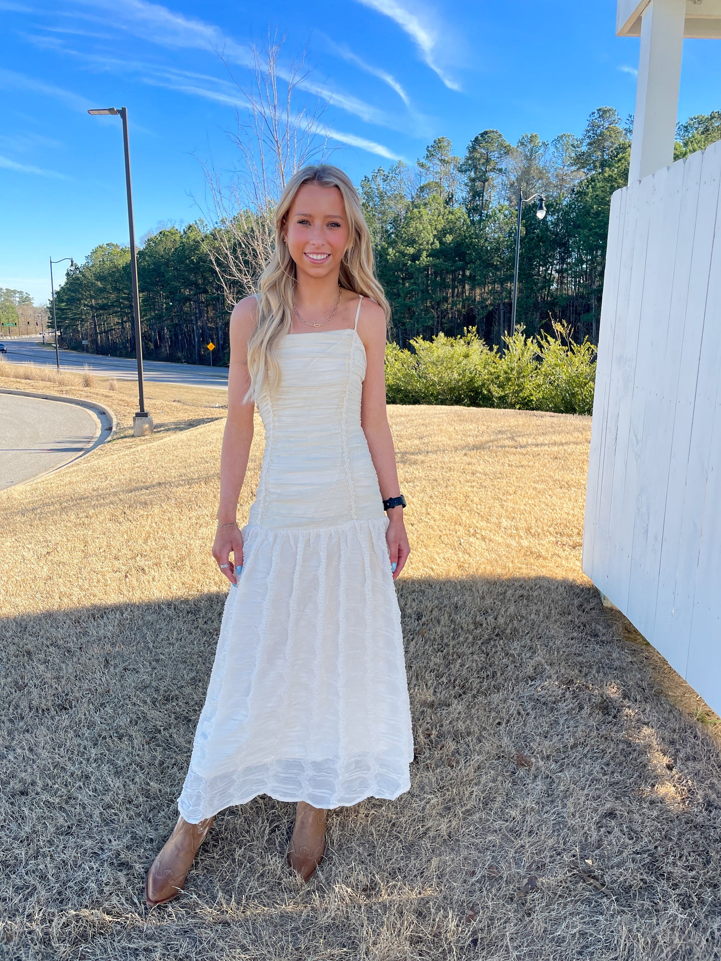 Madeline Drop Waist Midi