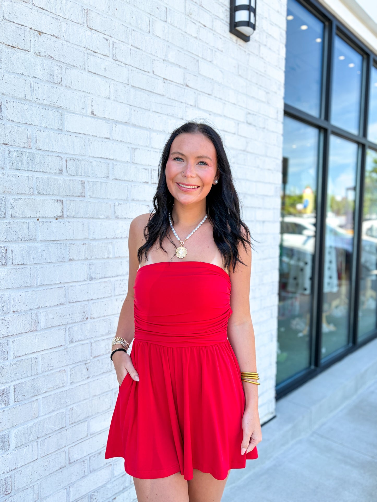 Madi Strapless Romper