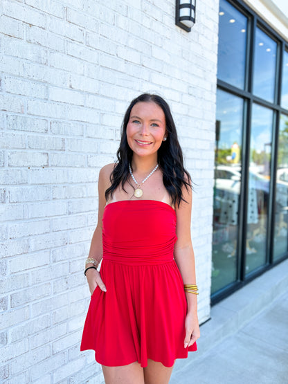 Madi Strapless Romper