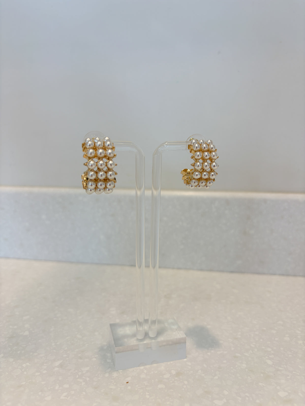 Pearl Hoop Earrings