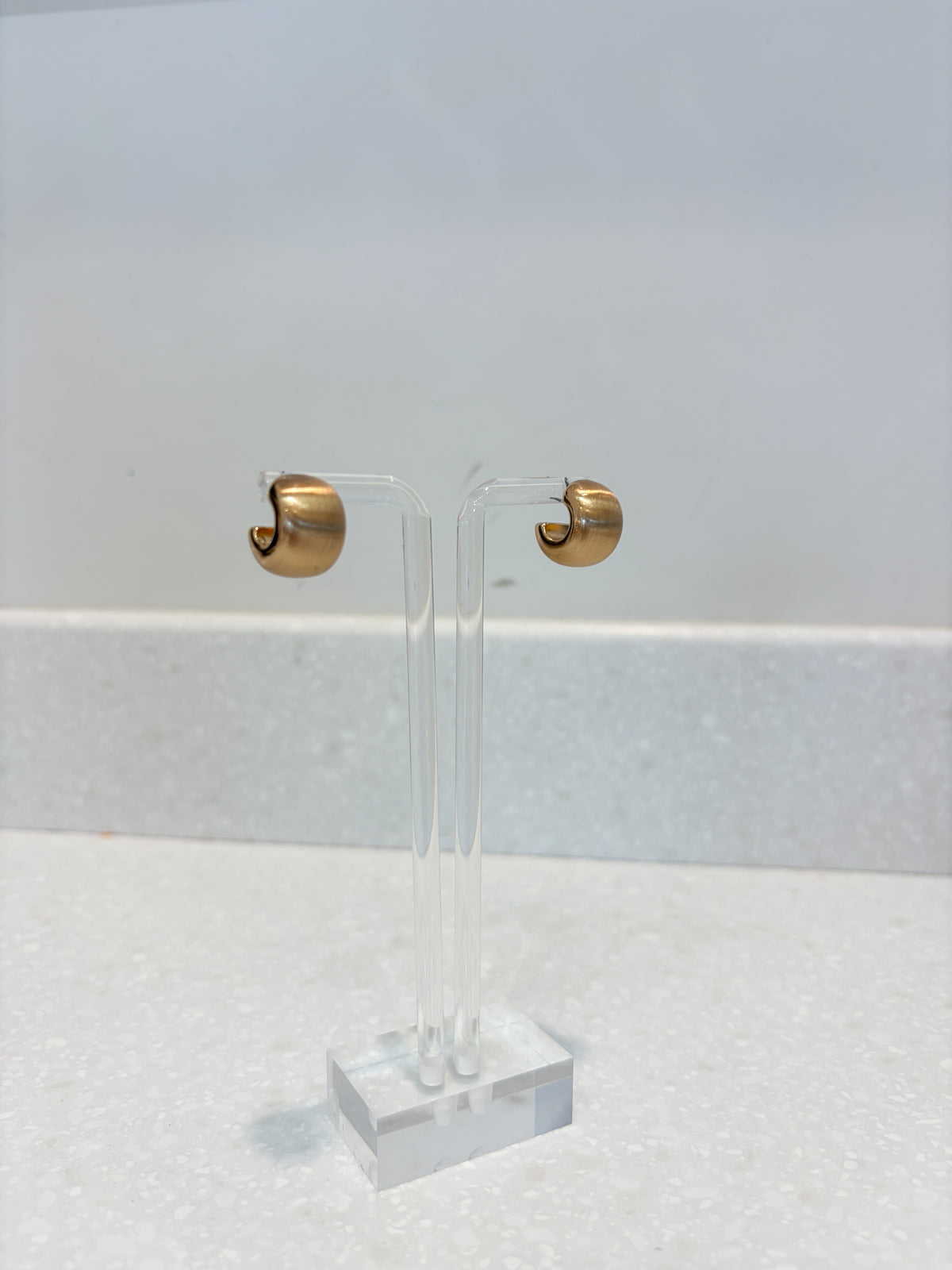 Matte Gold Mini Hoop Earrings