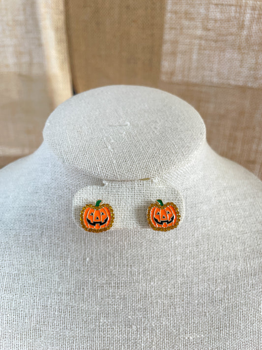 Jack-o’-lantern  Stud Earrings