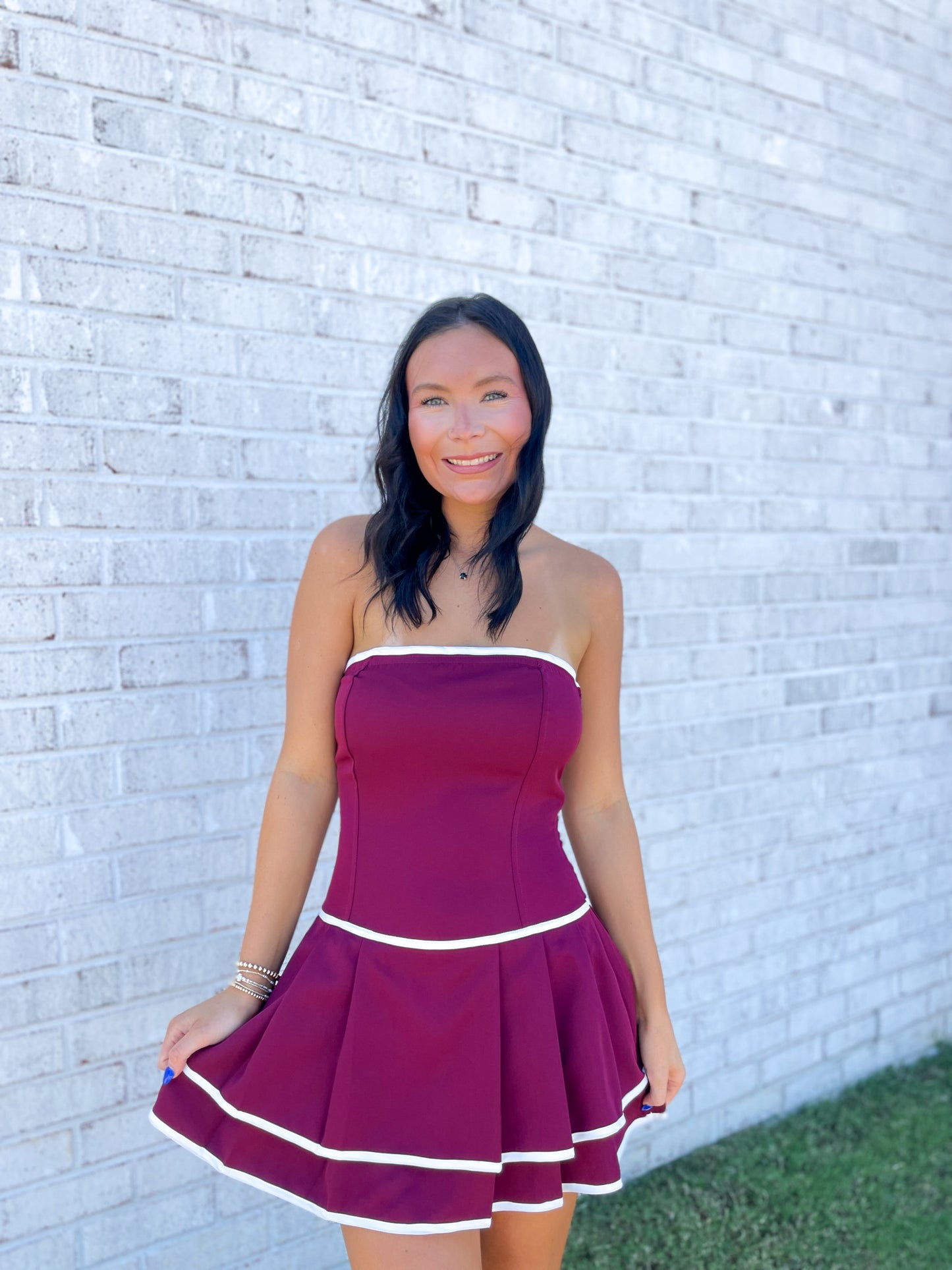 Abby Strapless Dress Romper