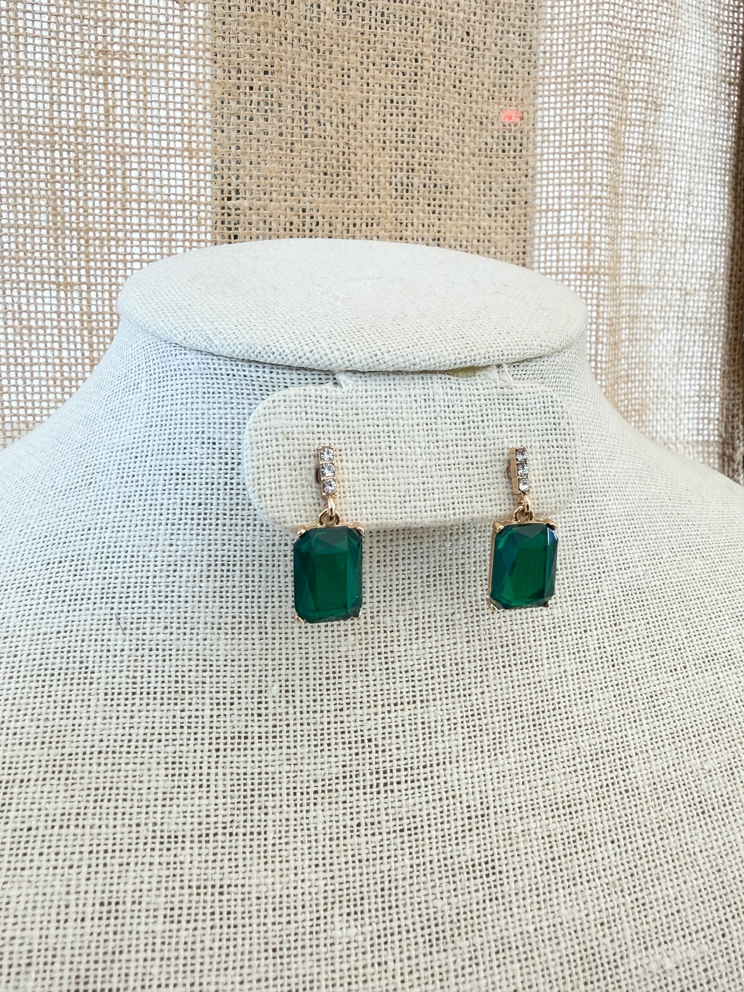 Emerald Gemstone Earrings