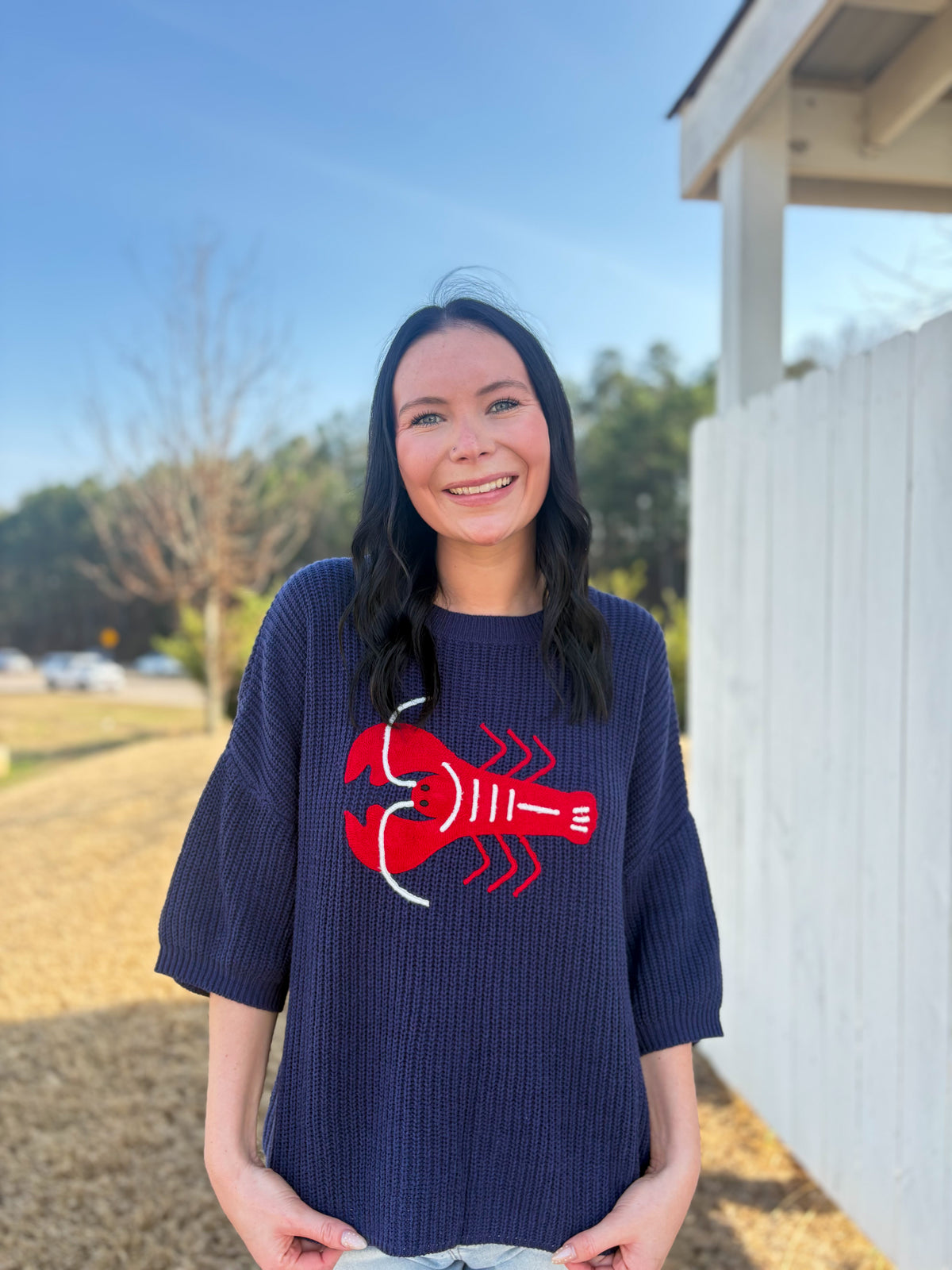 Lobster Knit Top