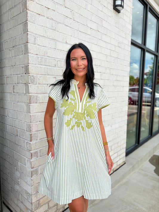 Paulina Striped Mini Dress