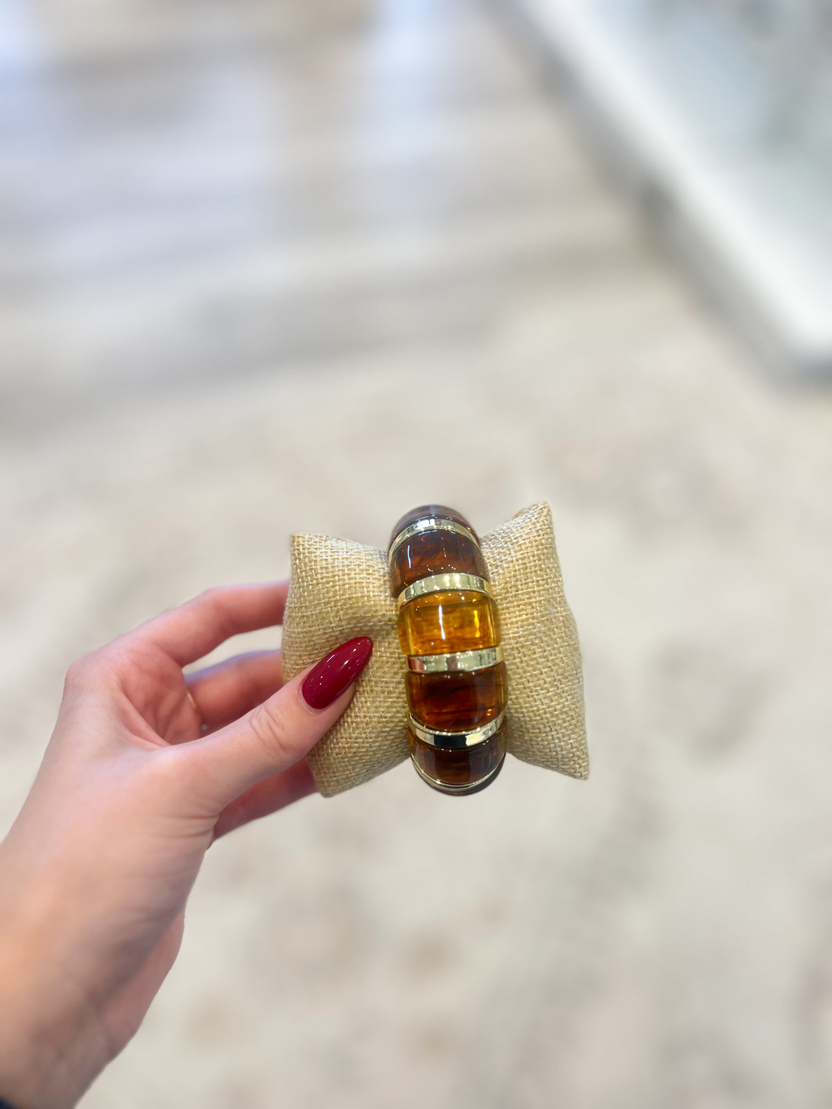Amber Acrylic Bangle