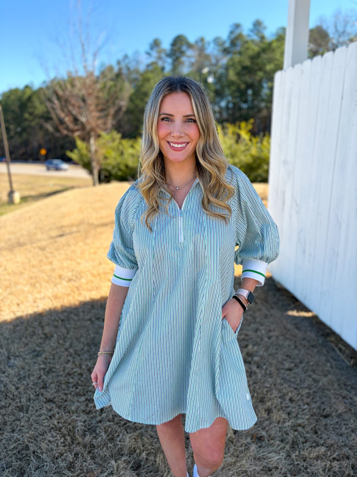 Lisa Striped Mini Dress