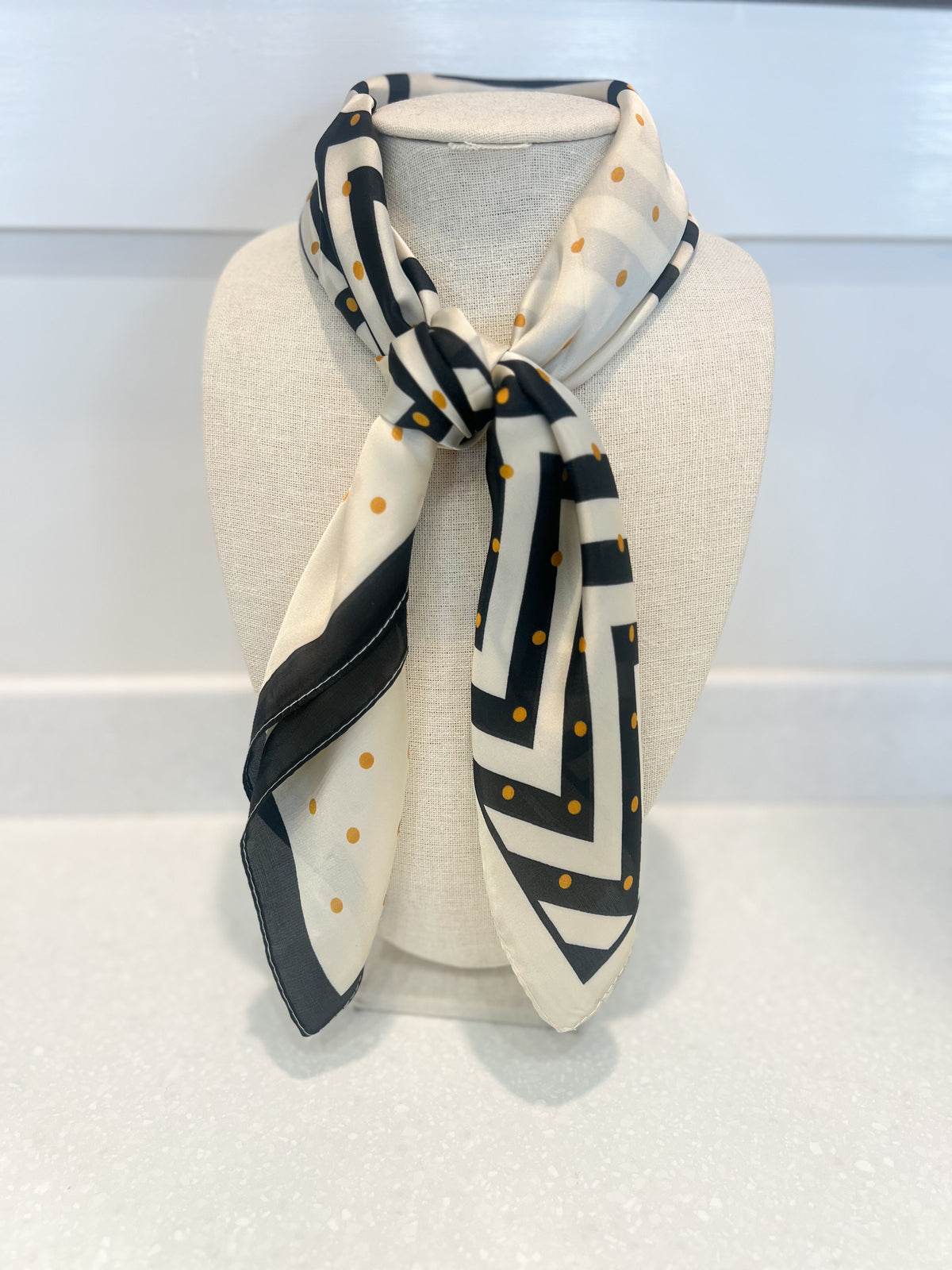 Patterned Silk Scarf