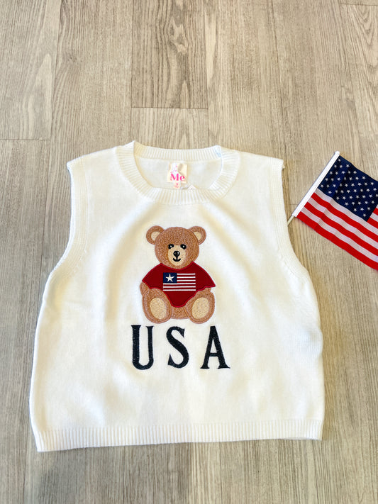 USA Teddy Tank Top