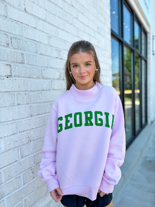 Georgia Mock Neck Sweatshirt
