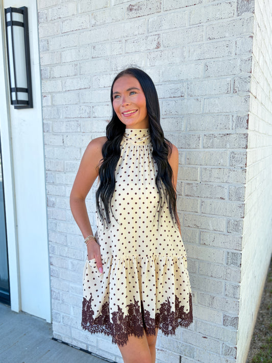 Kelsey Polka Dot Mini Dress