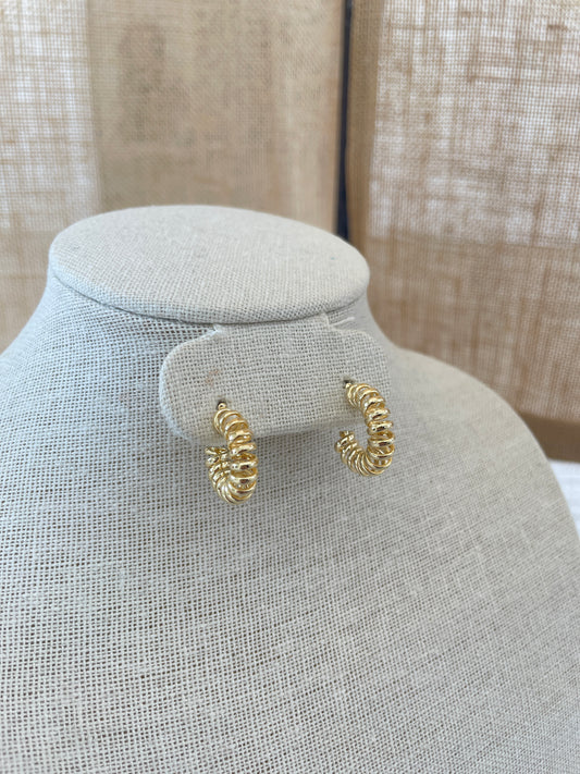 Coil Gold Earrings