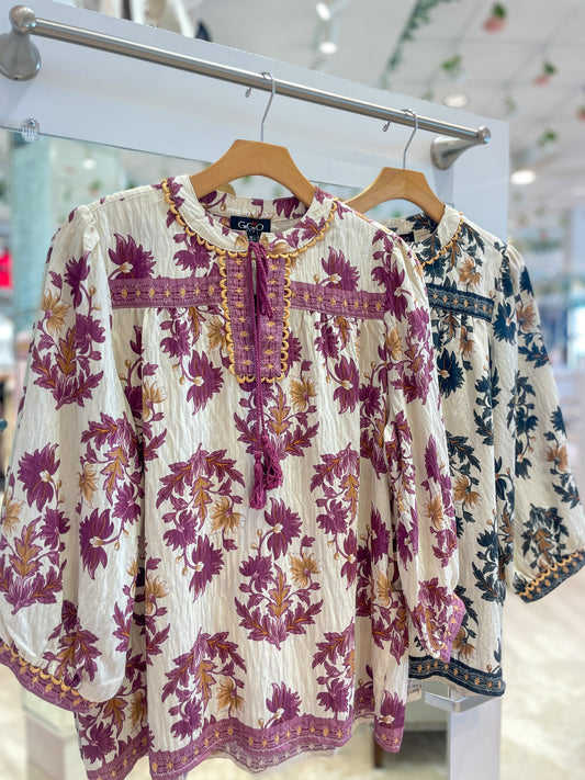 Dahlia Printed Blouse