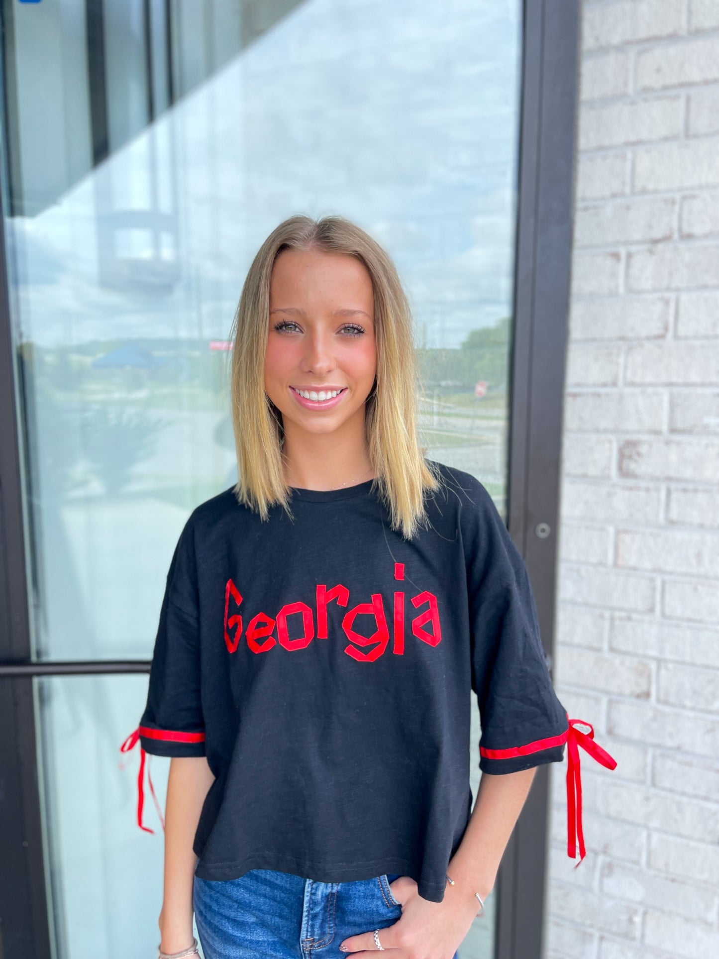 Georgia Ribbon Crop Top