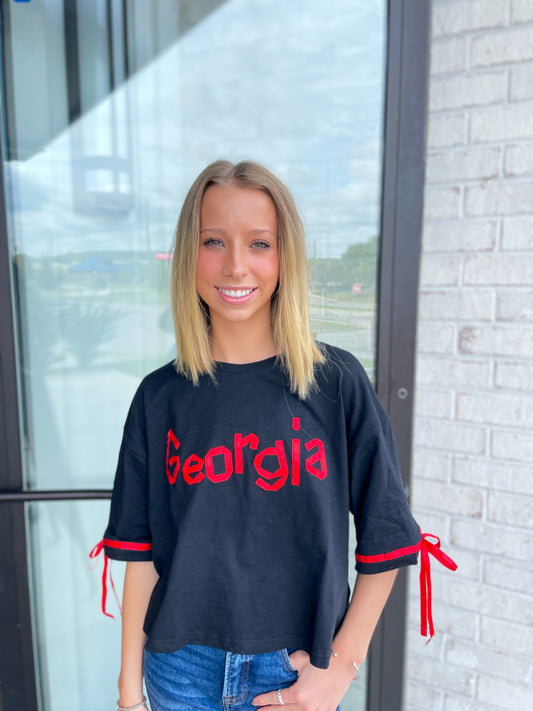 Georgia Ribbon Crop Top