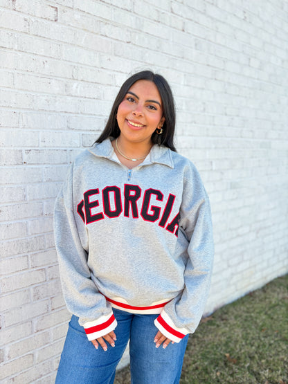 Georgia Varsity Quarterzip