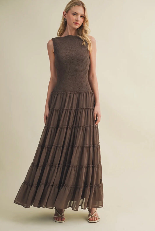 Collin Smocked Maxi Dress