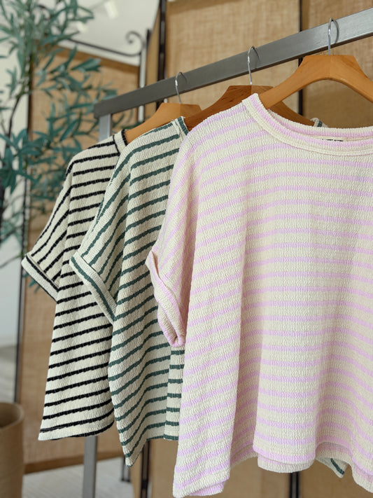 Mae Oversized Striped Top