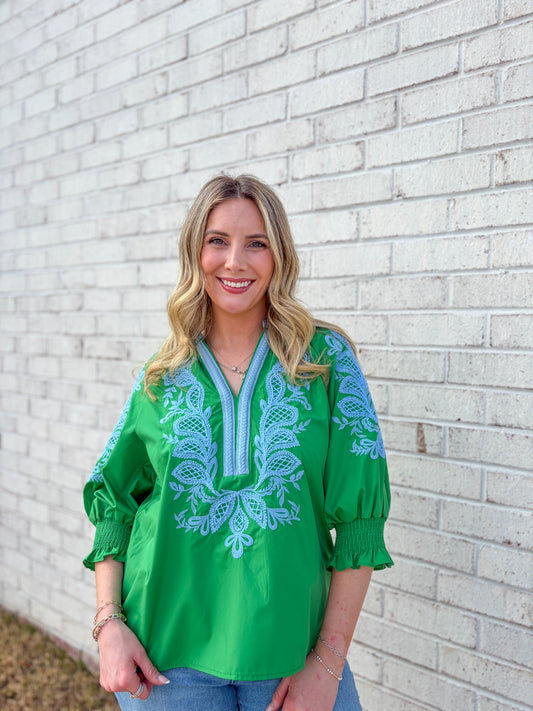 Stitched Detailed Top