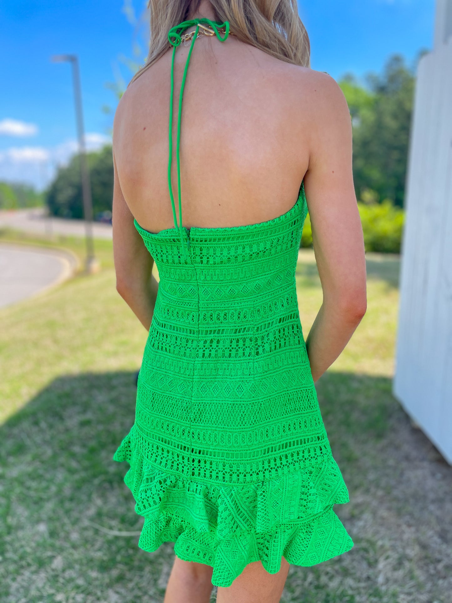 Erica Textured Halter Dress