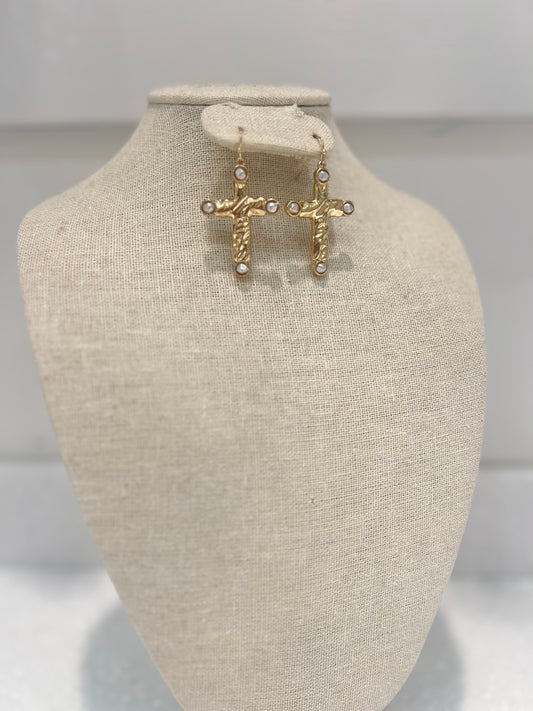 Cross Dangle Earrings