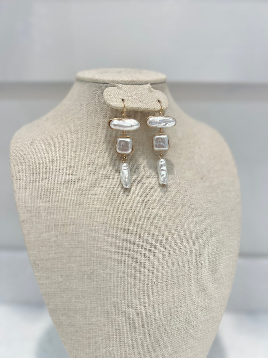 Chucky Pearl Dangle Earrings