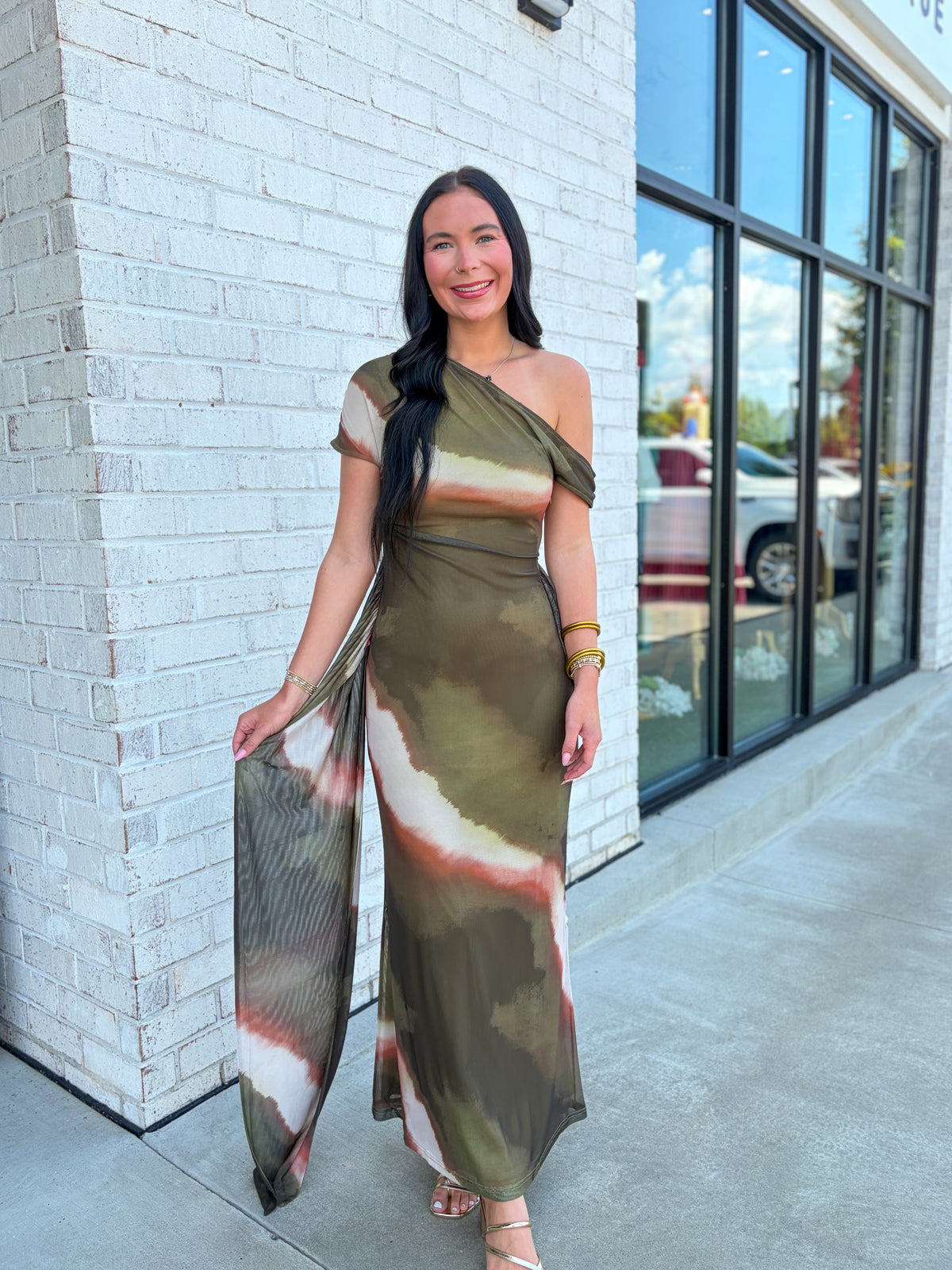 Kasey Off Shoulder Maxi Dress