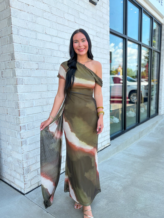 Kasey Off Shoulder Maxi Dress