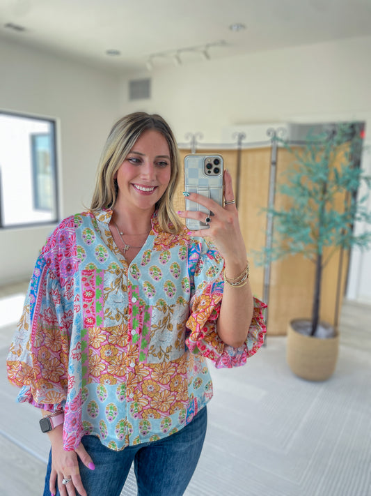 Mallory Button Up Top