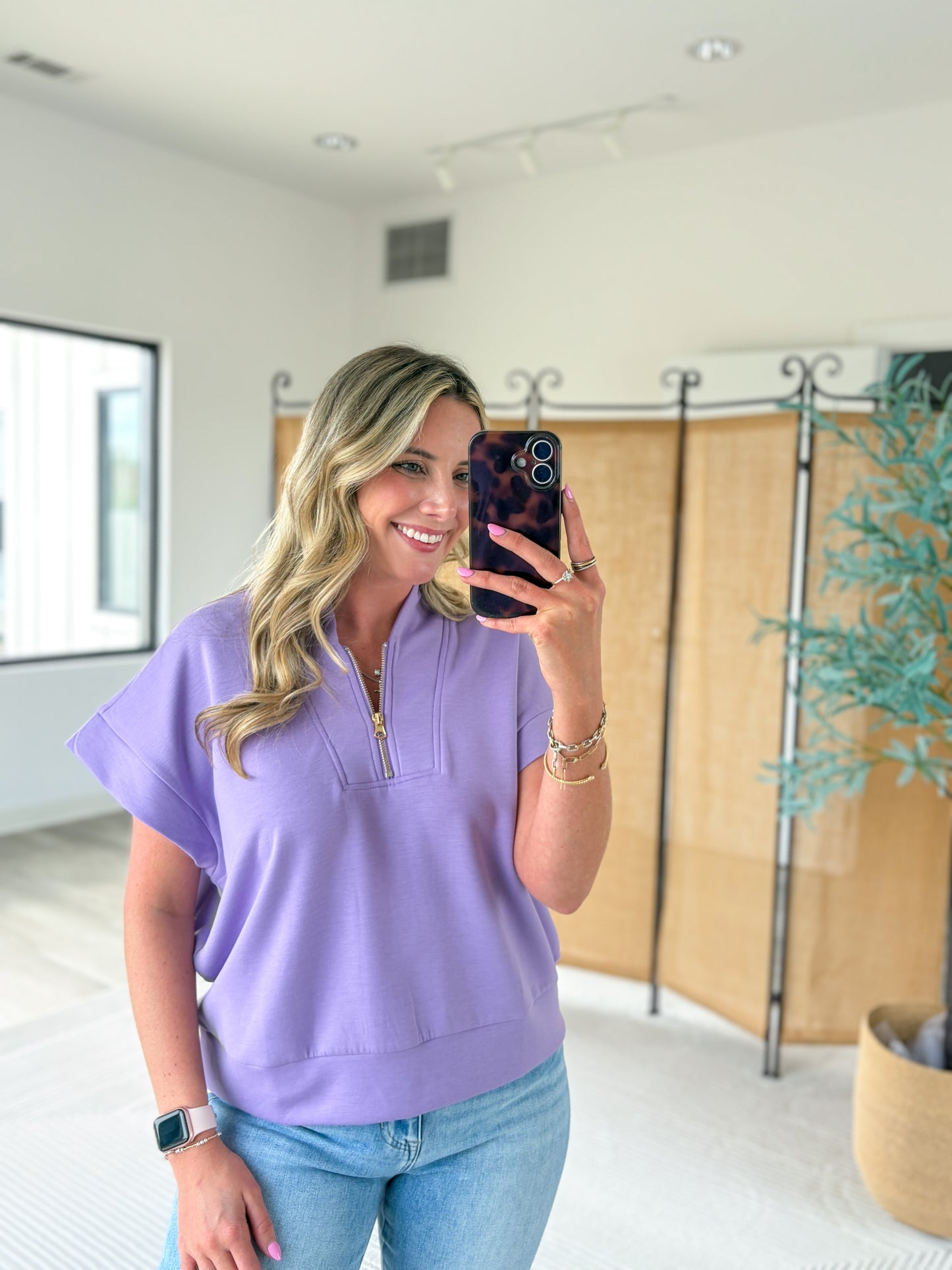 Soft Stream Half Zip Top