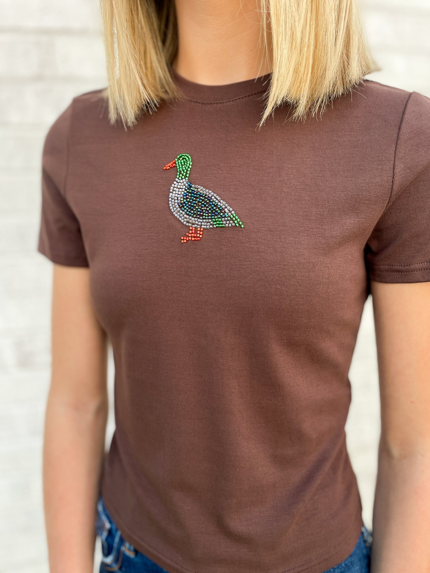 Mallard Duck Beaded Top