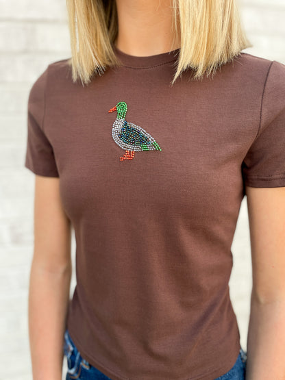 Mallard Duck Beaded Top