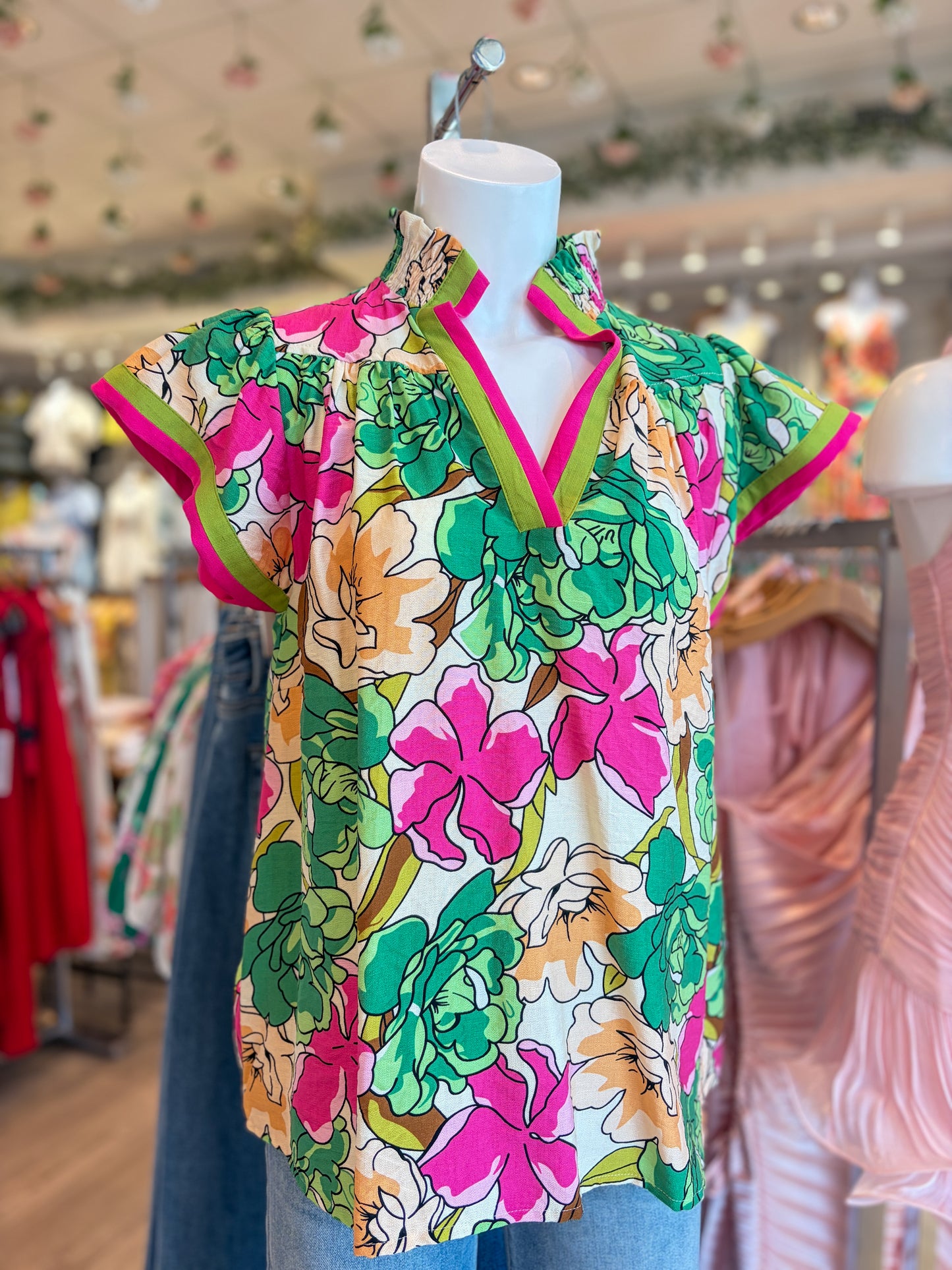Claudia Patterned Blouse