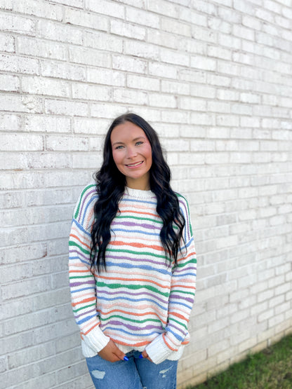 Colorful Striped Sweater