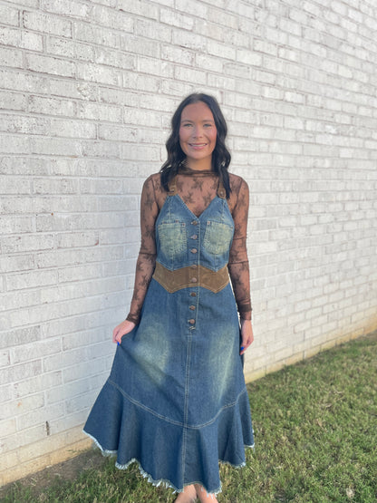 Denim Midi Dress