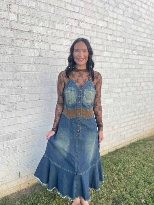Denim Midi Dress